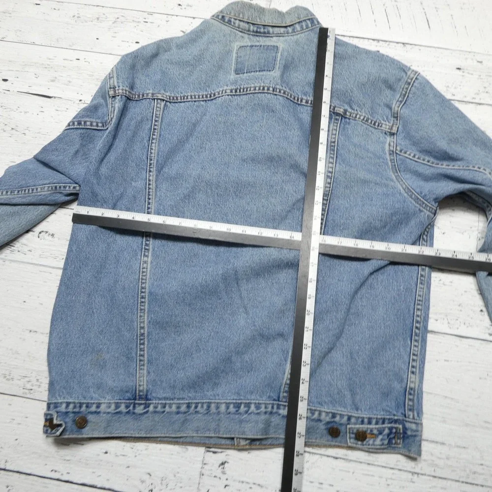 VINTAGE Levi's Jacket Mens XL Blue Jean Denim Trucker Button Front